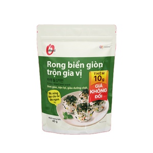 O'Food Algas Marinas Fritas Crujientes Sazonadas (Gim-jaban) – Paquete de 40g de Alta Calidad, Comer con Arroz, Sabor Delicioso, Venta al por Mayor - Product Image 1