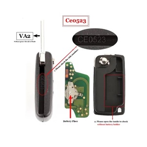 Llave Inteligente de Repuesto para <span class=keywords><strong>Citroen</strong></span> C2 C3 <span class=keywords><strong>C4</strong></span> C5 C6 C8, ASK/FSK 433Mhz ID46, Llave Remota Plegable con Luz, Llave de Coche con Chip VA2/HCA, CE0523 Ce0536 - Product Image 5