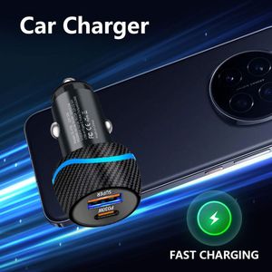 High Quality USB C+A Car Charger PD 30W Fast Charging Cigarette Lighter Car Charger Adapter with Box Package - Product Image 4