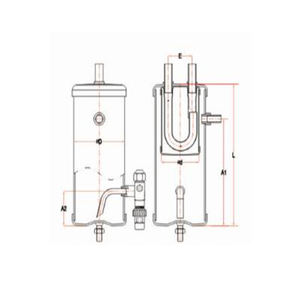 Аккумулятор для всасывающей линии теплообмена - Product Image 4