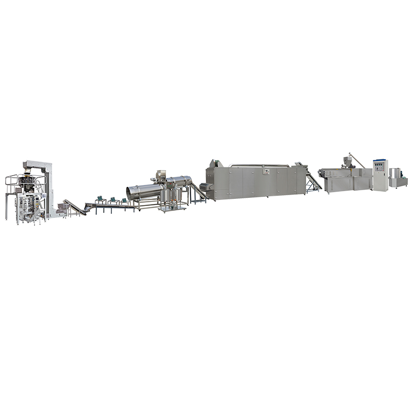 Food Grade SS 201 2D 3D Corn Puff Extruder Machine Double Screw