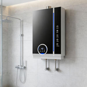 <span class=keywords><strong>Chauffe</strong></span>-<span class=keywords><strong>eau</strong></span> mural extérieur au <span class=keywords><strong>gaz</strong></span> naturel 24 kW en acier inoxydable à température constante pour usage domestique, faible coût d'entretien - Product Image 3