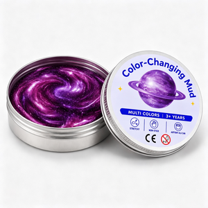 Slime en silicone à changement de couleur thermique, design personnalisé, effet cristal fluide, pour la vente au détail et en gros - Product Image 3