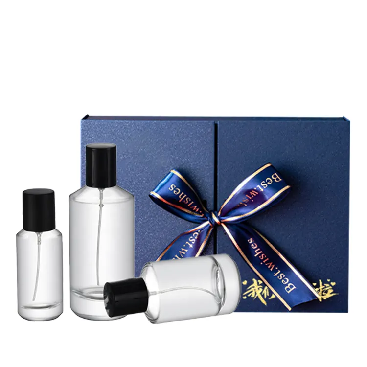 Wholesale Perfume Custom Atomizer Cylinder 100ml 50ml 30ml Perfume Bottle Pump Mist Sprayer Empty Glass Perfume Bottle