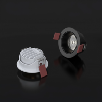 Spot LED en aluminium à angle réglable, ultra-fin, anti-éblouissement, CRI 90 élevé, dimmable pour chambre et salon (intérieur)