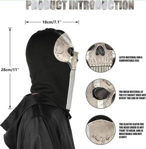 Masque fantôme Halloween Masque effrayant Costume squelette effrayant <span class=keywords><strong>Call</strong></span> <span class=keywords><strong>of</strong></span> <span class=keywords><strong>Duty</strong></span> <span class=keywords><strong>Ghost</strong></span> Screaming <span class=keywords><strong>Ghost</strong></span> Latex Carnival Shape Face Mask - Product Image 6
