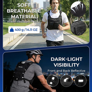 Sac à dos d'hydratation léger pour la course à pied, sac <span class=keywords><strong>de</strong></span> poitrine avec poche à eau, sac à dos <span class=keywords><strong>de</strong></span> jour pour la randonnée, la course à pied, le cyclisme, les courses, le marathon - Product Image 5