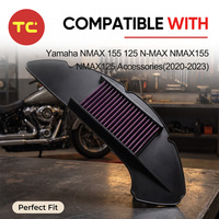 Filtre à air de remplacement pour moto Yamaha NMAX 125 NMAX 155 2020-2023 – Nettoyeur d'admission à haut débit