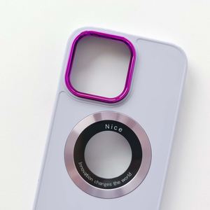 Golden Shield Liquid Solid Color + Bobine magnétique à motif de CD + Étui pour téléphone portable Missing Mark pour iPhone - Product Image 2