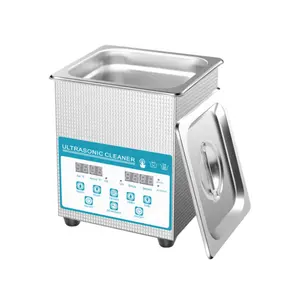 Desktop Digital Ultrasonic cleaner with heater degas and semiwave for dental lab CR-010S 2L 60W