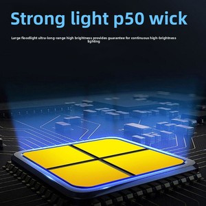 Đèn pin <span class=keywords><strong>LED</strong></span> đa năng ngoài trời chống nước P50, hợp kim nhôm, sạc USB, zoom điều chỉnh, 1000+ lumen, chùm sáng 500m - Product Image 2