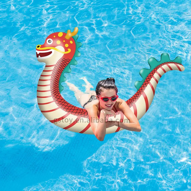 Divertente a forma di drago piscina galleggiante bastone in PVC nuoto noodles gonfiabili piscina galleggianti