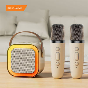 Machine à karaoké pour enfants, mini machine à chanter portable avec microphones, haut-parleur et ensemble de microphones, haut-parleur de karaoké pour filles - Product Image 2