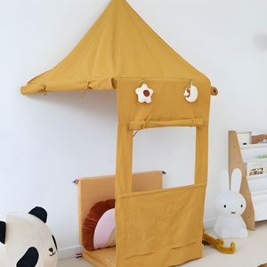 <span class=keywords><strong>Tenda</strong></span> a Mezzaluna in Tela di Cotone 100% Pieghevole Facile da Montare <span class=keywords><strong>Tenda</strong></span> da Gioco Quadrata in Tessuto Bianco per Interni ed Esterni - Product Image 3