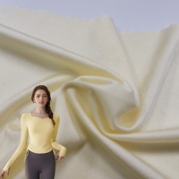 Tela Elástica de Punto Liso de Tricot Ligera, de Secado Rápido, Ecológica y de Alta Calidad Personalizada, con Spandex/Nylon, para Yoga, para Mujer