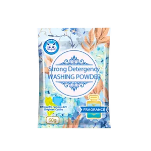 low price 245g cheapest washing powder bag design clean enzyme multifunction detergent powder