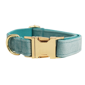 Vente en gros de laisses en velours XS-XL au design personnalisé, accessoires de luxe, sans traction, collier pour chien, ensemble de laisse - Product Image 4
