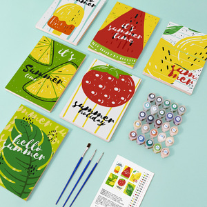 Set di 6 Mini Kit Pittura a <span class=keywords><strong>Numeri</strong></span> per Adulti, Kit Fai-da-Te per Principianti, Pittura Acrilica Artigianale - Product Image 4