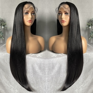 Parrucca Sintetica X-TRESS 32 Pollici Lunga Liscia con Parte Libera 13X4, Resistente al Calore, Stile Naturale, con Frontale in Pizzo <span class=keywords><strong>per</strong></span> Donna - Product Image 1