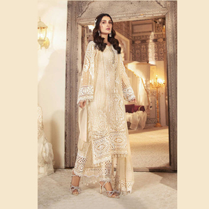 Traje Shalwar Kameez Pakistaní para Hombre, 3 Piezas, 4 Estaciones, Pantalón Acampanado Bordado, Dupatta de Organza, Traje de Fiesta de Alta Calidad - Product Image 6