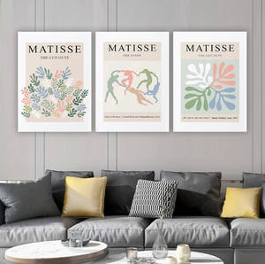 Décoration murale moderne pour la maison : <span class=keywords><strong>Tableaux</strong></span> floraux <span class=keywords><strong>Matisse</strong></span>, affiches murales artistiques, peinture sur toile beige <span class=keywords><strong>Matisse</strong></span> - Product Image 6