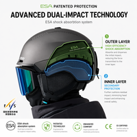 Casques de course professionnels personnalisables OEM - Casques de ski et de cyclisme haut de gamme certifiés CE EN1077 avec technologie de sécurité ESA pour l'international