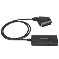 Toptan Mini AV - HDMI Adaptörü 3 RCA CVBS Video Ses Kompozit Dönüştürücü Plastik Siyah PS2 WII N64 DC Kablo Aksesuarları için