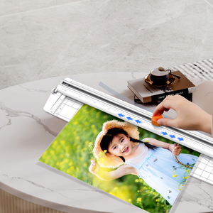 Nóng và lạnh hệ thống Đôi con lăn Laminator Báo Chí 2min Warm-up cán PC thẻ A4 ảnh Máy cán - Product Image 3