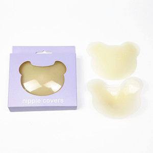 Couvre-mamelons en Silicone respirant pour femmes anti-dérapant pétales de poitrine de mariée Lift-Up No-Show Pasties adhésifs pour robes de mariée - Product Image 1