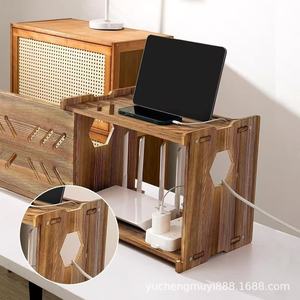 Wooden Router Storage Box <b>Wall</b> <b>Mounted</b> Rectangle Heavy Duty Multipurpose <b>Shelf</b> - Product Image 2