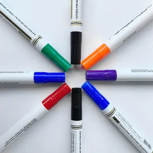 10 pezzi pennarelli per lavagna cancellabili penna ricarica sostituibile punta in fibra forniture per riunioni scolastiche a base d'acqua