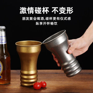 Retro Stainless Steel Tumbler 304 Beer Cup Drinkware Party Use - Product Image 5