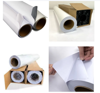 Rouleau d'impression jet d'encre vinyle auto-adhésif 140GSM Film PVC transparent extérieur 80mic pour les matériaux d'affiche