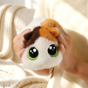 Peluche de Gato de Apoyo Emocional, Gato Regordete y Suave, Juguete Antiestrés Apilable con Ojos Redondos para Apretar, Regalo Terapéutico para Niños - Product Image 3