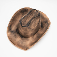 Topi Koboi Suede Mewah Bergaya Vintage Bertekstur Fedora Mewah untuk Petualangan Luar Ruangan Kasual