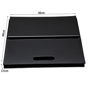 Barbecue pliant en acier inoxydable pour extérieur, 40 cm, portable, avec poignée, pour pique-nique et utilisation en extérieur - Product Image 1