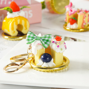 Miniature simulation cream cake <b>roll</b> dessert cupcake model, simulation food keychain, bag, <b>backpack</b> pendant - Product Image 4