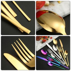Juego de Cubiertos Personalizados de Acero Inoxidable de 4 Piezas en Color Oro Rosa de Lujo para Bodas - Product Image 5