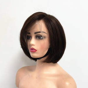 <span class=keywords><strong>Bob</strong></span> court 10 pouces dentelle frontale perruque en gros pas cher prix brut cuticule alignée cheveux humains dentelle avant perruque - Product Image 1