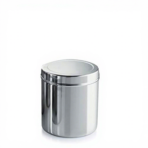 Recipiente de Almacenamiento de Alimentos Ecológico Moderno de Acero Inoxidable Plateado, Recipiente de Cocina Duradero con Tapa para Té, Azúcar, Especias, Granos - Product Image 2