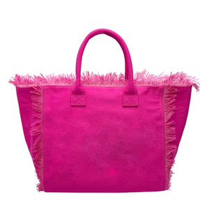 Nouveau sac fourre-tout de plage à une épaule de grande capacité imprimé en denim à pampilles européennes et américaines - Product Image 6