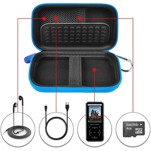 Étui de transport rigide en EVA de couleur personnalisée, étanche et durable, avec compartiments organisateurs pour lecteur de musique MP3 MP4 - Product Image 5