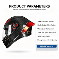 Casque de moto intégral professionnel en fibre de carbone 3K, homologué DOT ECE, ultra léger, casque de course, logo personnalisé