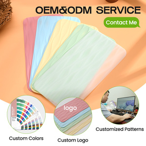 Non-Slip Custom Printed Food Grade Eco-Friendly BPA Free Rectangle <b>Silicone</b> Baby Placemats with Custom Color - Product Image 6