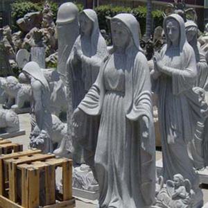 Estatua de Ángel María Tallada a Mano en Piedra de Granito y Mármol para Decoración de Cementerios, Jardines e Iglesias - Product Image 4