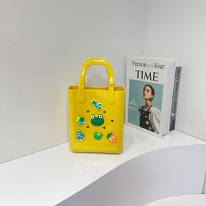 Bolsa de playa, cesta para lavar verduras, bolsa de gelatina, nueva bolsa de mano informal impermeable de EVA con diseño de dibujos animados y orificios DIY, transfronteriza - Product Image 4