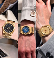 Nouvelle montre à quartz pour homme PAGANI Design 2025, 37 mm, VJ21, saphir, acier inoxydable, étanche, montres-bracelets, Reloj Hombre, verre PDYS020