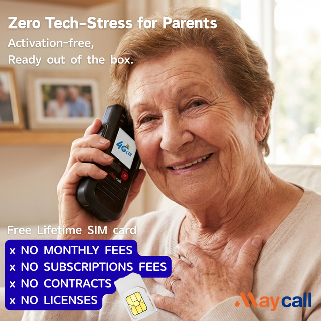 Nursing Home Elderly Use Waterproof IP54 Long Range GPS 4G POC Walkie Talkie with Li-on Battery Portable Handheld Home Gift