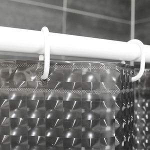 Rideau de Douche en Tissu Microfibre <span class=keywords><strong>Satin</strong></span>é à Rayures, Imperméable, pour Hôtel, 72x72 pouces, Style Américain Coloré - Product Image 5