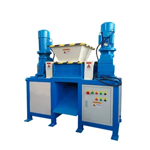 VANEST Double shaft organic waste shredding machine hard drive/glass /cable/plastic shredder machine for recycling